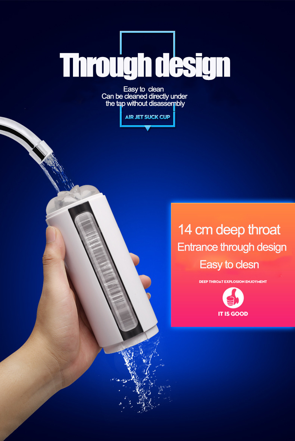 Advanced Interactive Voice Control Male Masturbator Heating Vibrating Function Realistic Artificial Vagina Pleasure Sex Machine - 4