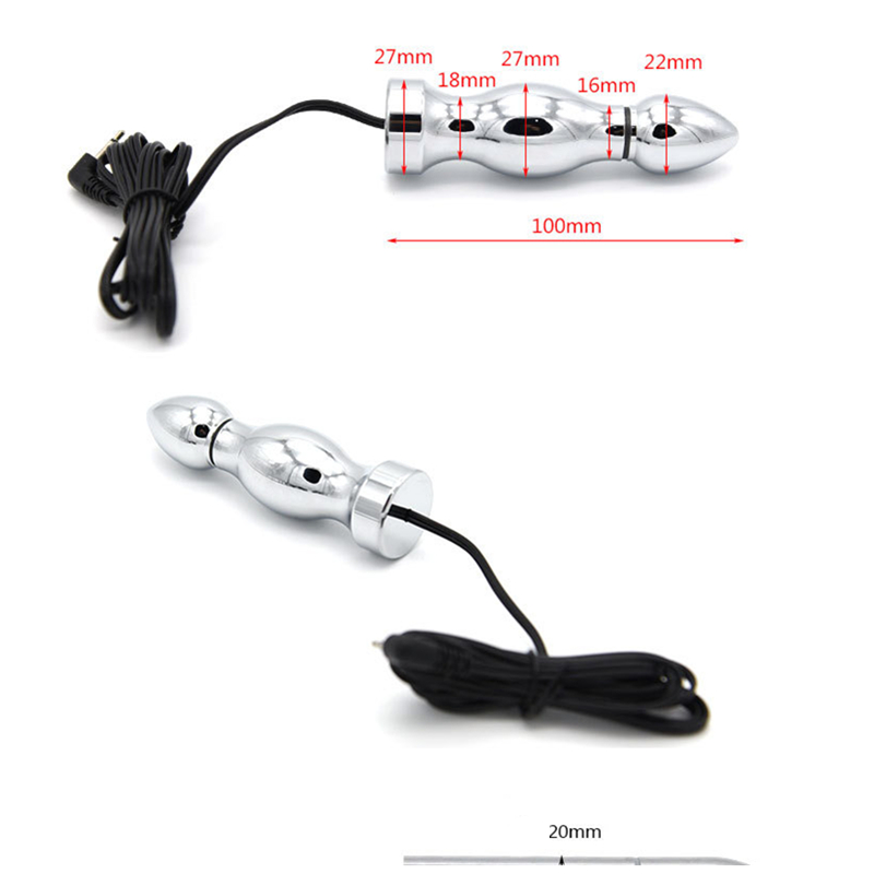 Womens Therapeutic Electrostimulation Anal Plug Vaginal Toy 100mm 140mm Medical Grade Orgasm Enhancer I9100 - 1