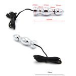Female Electric Shock 100mm Anal Plug & 140mm Pussy Player Orgasm Toy Medical Themed Physical Therapy Product I9-100 - 2