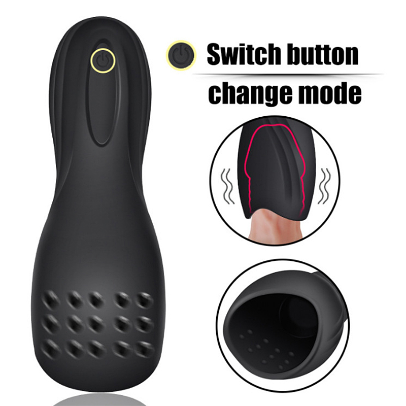 10function Male Masturbator Vibrating Penis Massager Oral Sex Simulation Toy For Men - 2