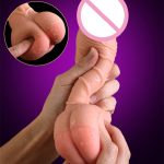Realistic Penis Enlarger Sleeve With Pussy Fake Ass Couples Masturbator Real Dildo For Women Sex Toys Gay Men - 5