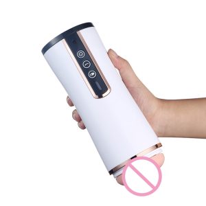 Heating Male Masturbator 10 Frequency Vibration Modes Electric Masturbating Cup Rechargeable Moaning Sex Toys For Men - 2