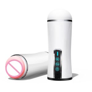 Heating Male Masturbator 10 Frequency Vibration Modes Electric Masturbating Cup Rechargeable Moaning Sex Toys For Men