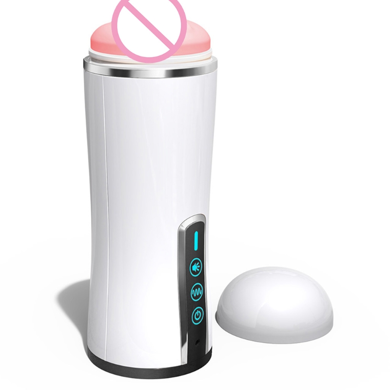 Rechargeable Male Masturbator Cup With 10 Vibration Modes Heating Function Moaning Features Mens Sex Toy - 7