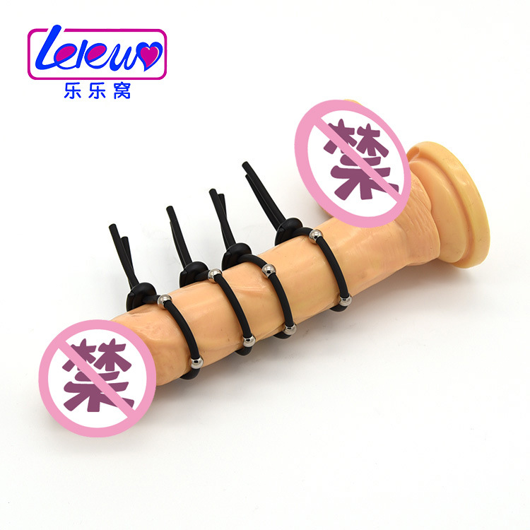 Male Electrostimulation Penis Ring Electric Shock Cock Massager Sensual Pleasure Masturbator Toy For Men - 2