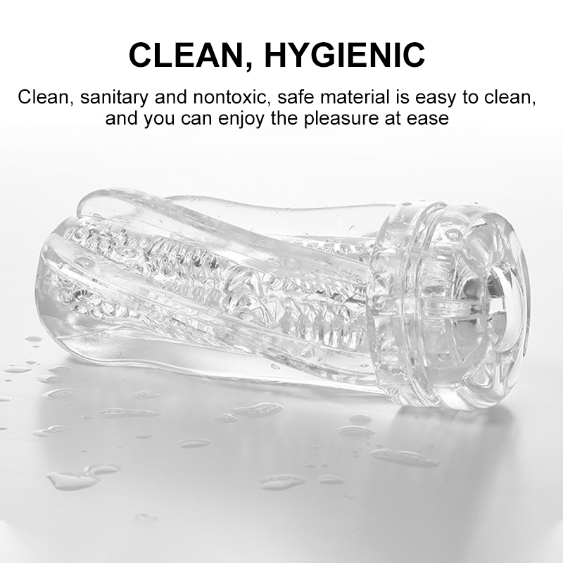 Mens Masturbator Cup Endurance Training Sex Toy Soft Realistic Vagina Strong Pleasure Vacuum Pocket - 9