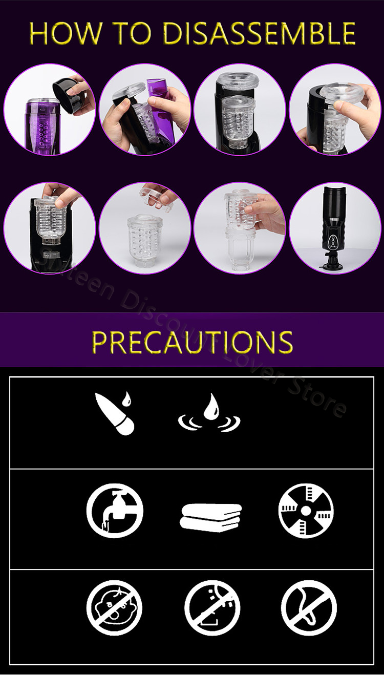Advanced 4d Realistic Male Masturbator Highspeed Telescopic Rotation Lifelike Artificial Vagina Penis Stimulation Cup Adult Sex Toy For Men - 14
