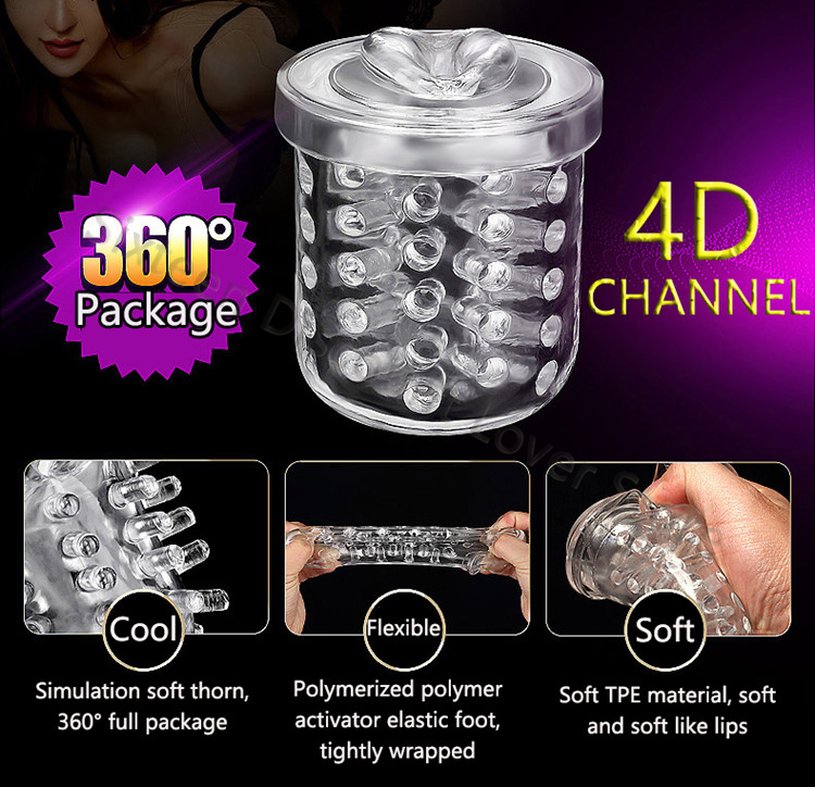 Advanced 4d Realistic Male Masturbator Highspeed Telescopic Rotation Lifelike Artificial Vagina Penis Stimulation Cup Adult Sex Toy For Men - 9
