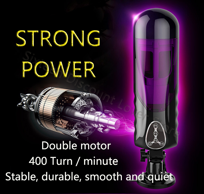 Advanced 4d Realistic Male Masturbator Highspeed Telescopic Rotation Lifelike Artificial Vagina Penis Stimulation Cup Adult Sex Toy For Men - 8