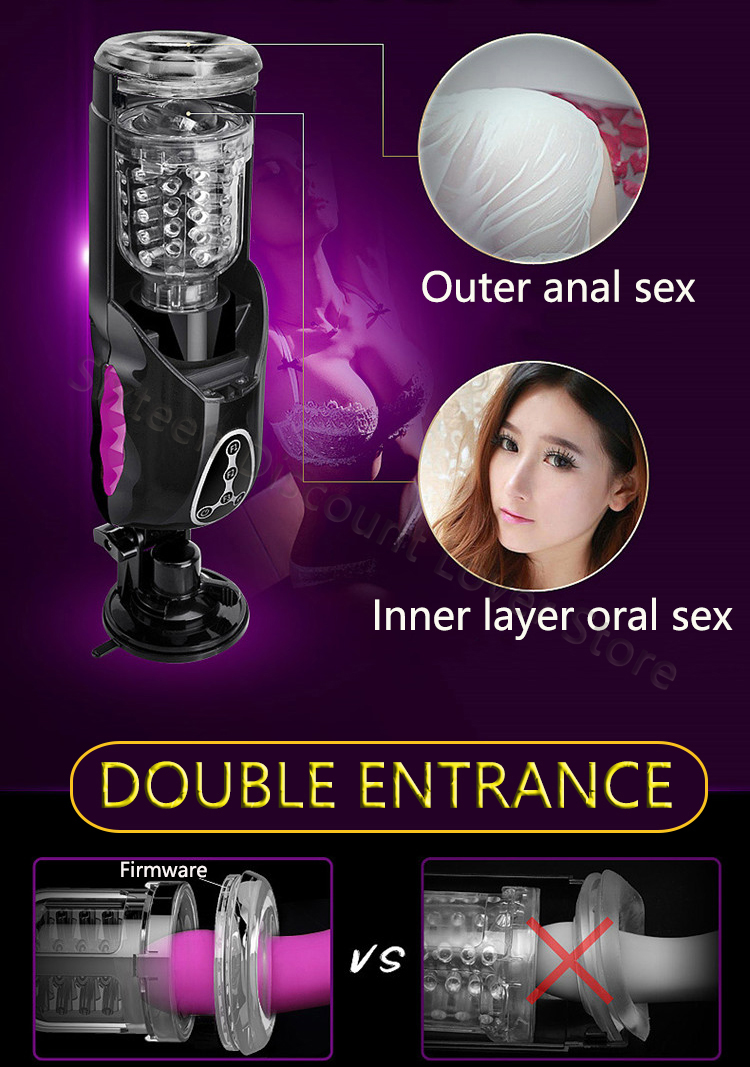 Advanced 4d Realistic Male Masturbator Highspeed Telescopic Rotation Lifelike Artificial Vagina Penis Stimulation Cup Adult Sex Toy For Men - 7