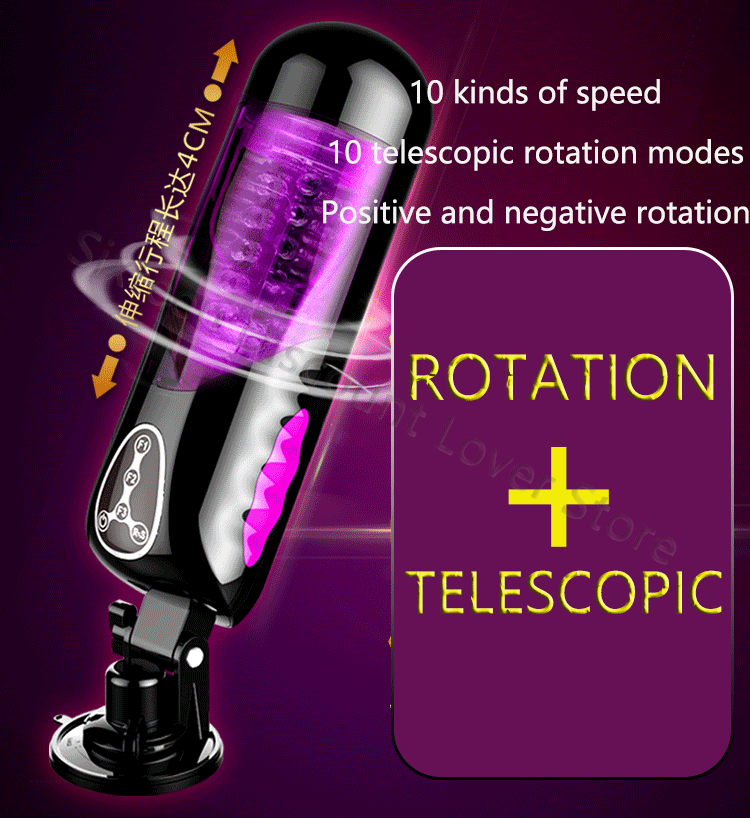 Advanced 4d Realistic Male Masturbator Highspeed Telescopic Rotation Lifelike Artificial Vagina Penis Stimulation Cup Adult Sex Toy For Men - 5