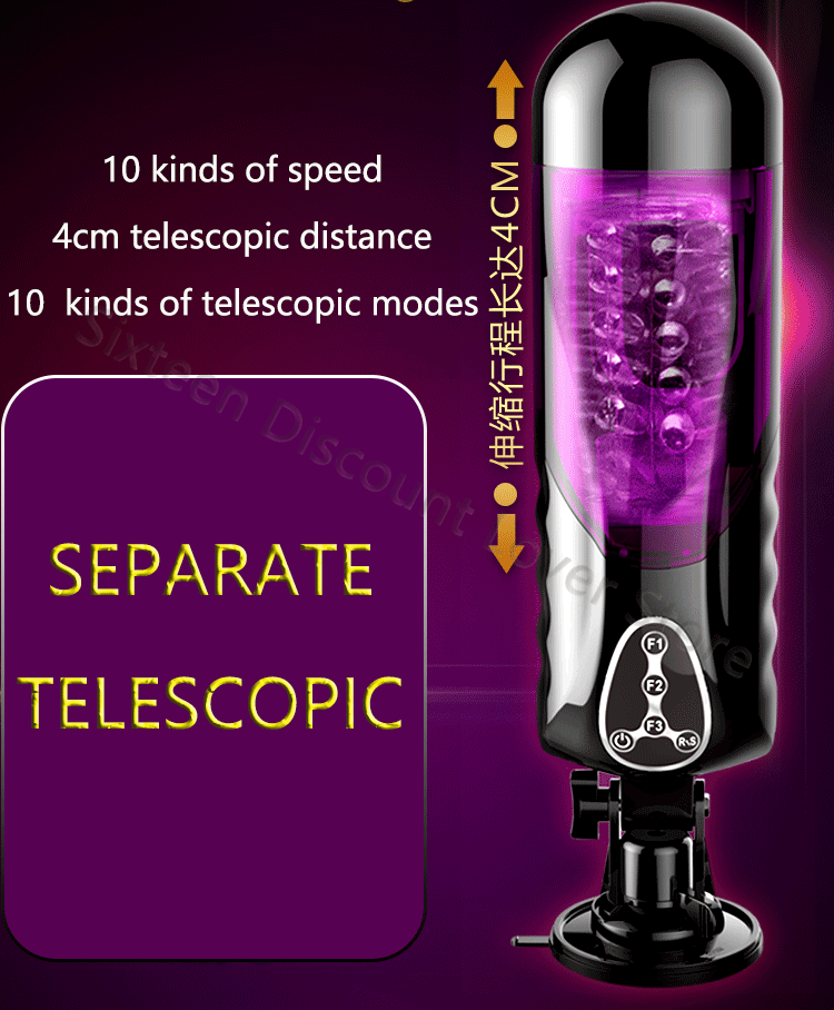 Advanced 4d Realistic Male Masturbator Highspeed Telescopic Rotation Lifelike Artificial Vagina Penis Stimulation Cup Adult Sex Toy For Men - 4