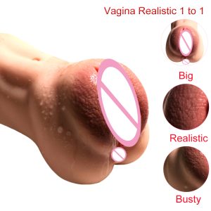 3d Rubber Vagina Realistic Male Masturbator Sex Toys For Men Artificial Adults Intimate Real Pocket Pussy - 4