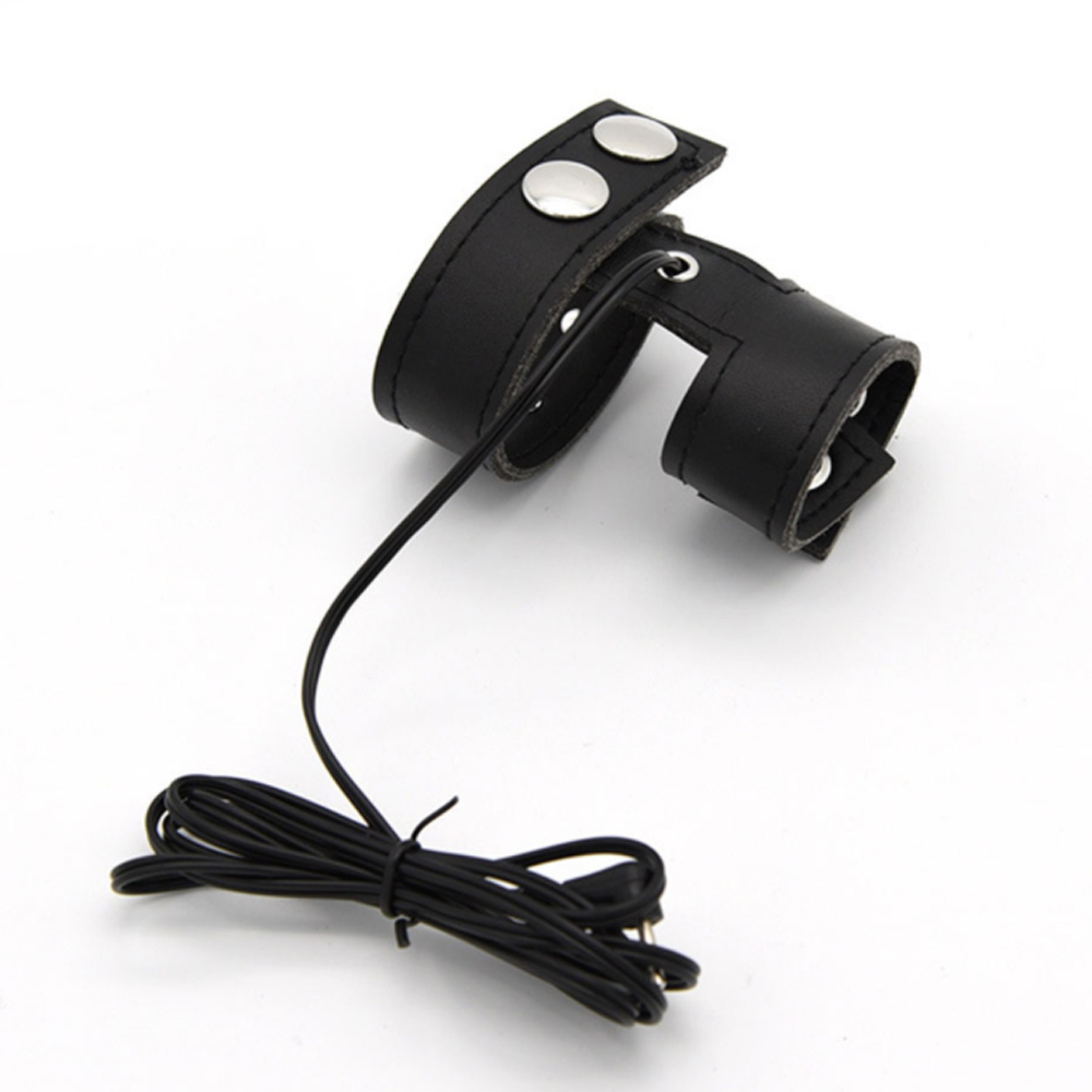 Electrostimulation Leather Male Enhancer Adjustable Cock Cage And Ball Harness Bdsm Cosplay Sex Toy Accessory - 1