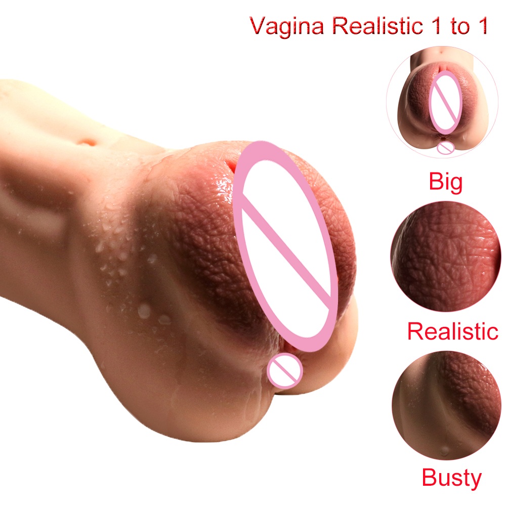 3d Lifelike Silicone Vagina Ultrarealistic Male Masturbator Toy Adult Intimacy Enhancer Portable Pocket Pussy For Men - 1
