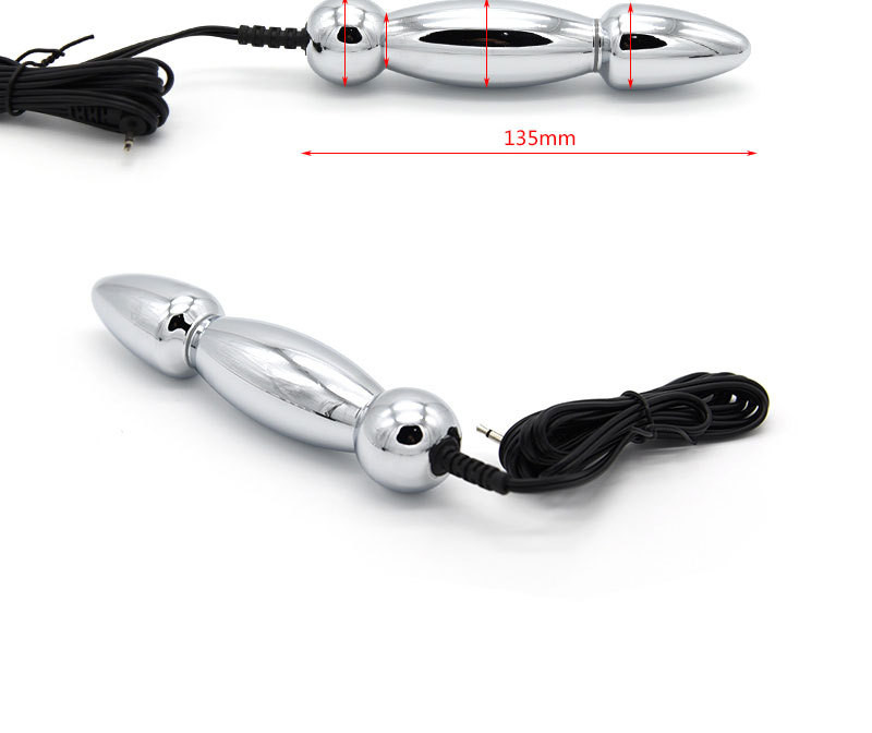 Electro Shock Stainless Steel Anal Plug Unisex Erotic Accessories Electric Therapy Sex Toys For Couples - 2
