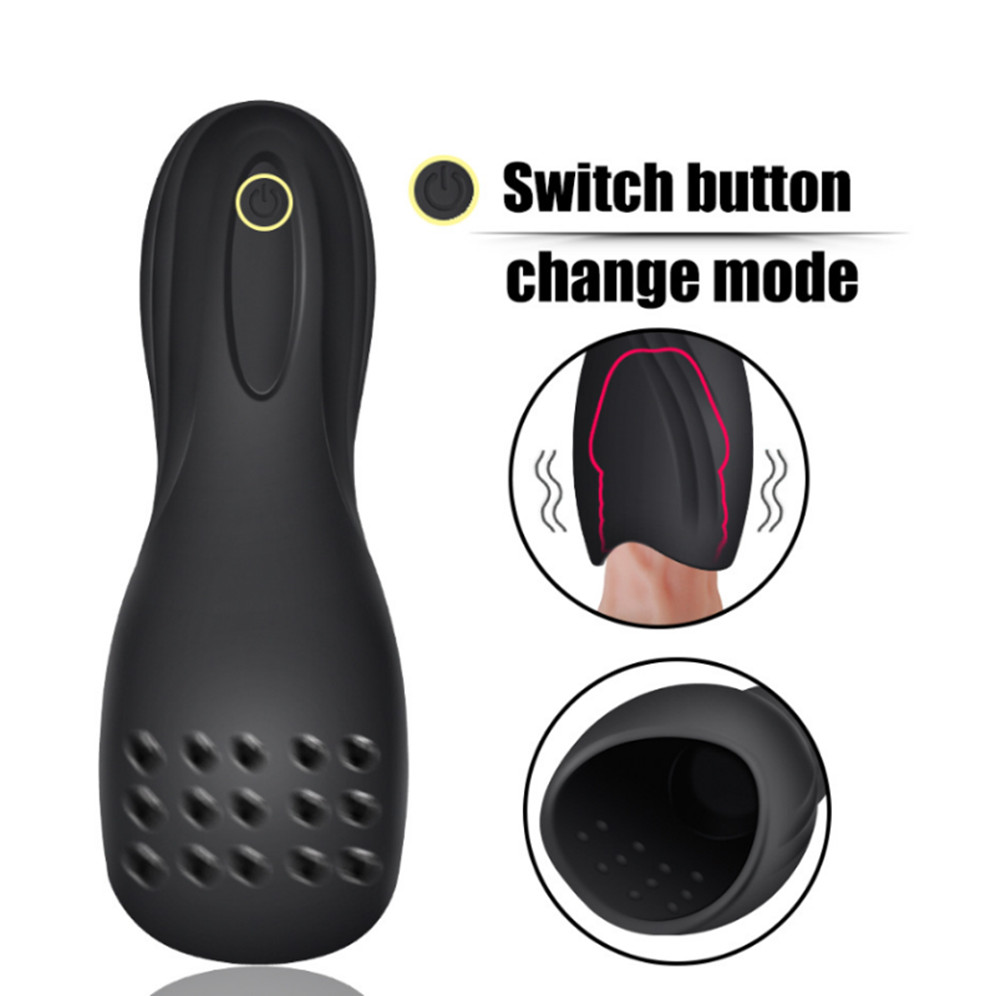 Mens Masturbator Toy Realistic Silicone 10 Modes Oral Sex Simulation Penis Delay Training Adult Pleasure Tools - 2