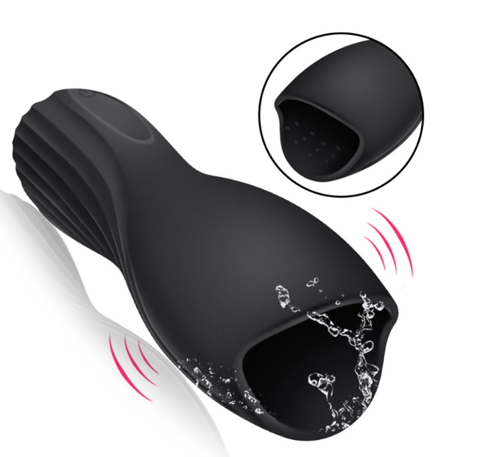 Mens Masturbator Toy Realistic Silicone 10 Modes Oral Sex Simulation Penis Delay Training Adult Pleasure Tools - 1