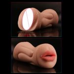 Male Masturbator Cup For Men Penis Massager Silicone Realistic Real 3d Pussy Vagina Mouth Deep Throat Adult Sex Toys Man - 3