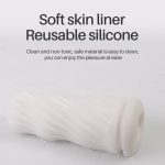 Male Masturbator Vagina Real Pussy Strong Suction Manual Simple Adult Endurance Exercise Vacuum Pocket Cup For Men Sex Toys - 4