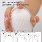 Male Masturbator Vagina Real Pussy Strong Suction Manual Simple Adult Endurance Exercise Vacuum Pocket Cup For Men Sex Toys - 3