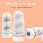 Male Masturbator Vagina Real Pussy Strong Suction Manual Simple Adult Endurance Exercise Vacuum Pocket Cup For Men Sex Toys - 2