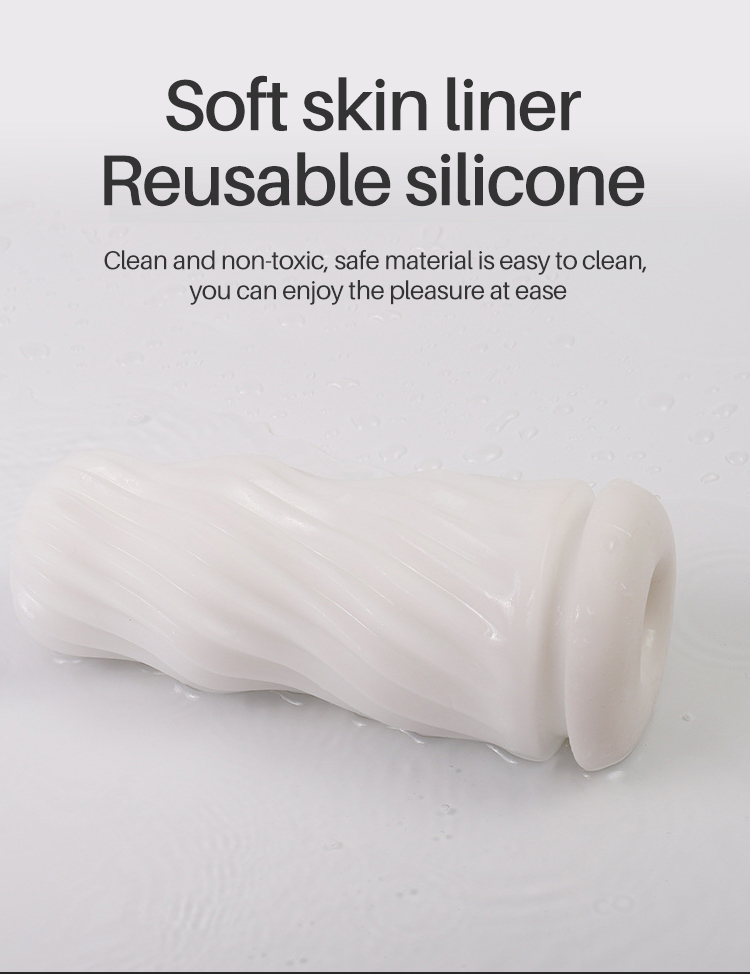 Mens Manual Masturbator Realistic Vagina Strong Suction Vacuum Cup Adult Endurance Exercise Sex Toy For Men - 9