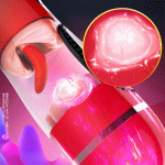 Pocket Pussy Vagina & Mouth Tongue Lick Vibrator Heating Voice Male Masturbator Cup Penis Suck Massager Real Sex Toys - 3