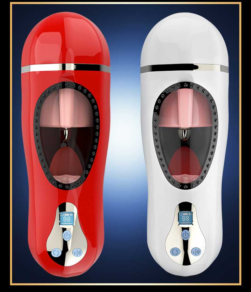 Realistic Male Masturbator Cup With Heating Vibrator Voice Features Ultimate Penis Massage Oral Sex Toy - 16