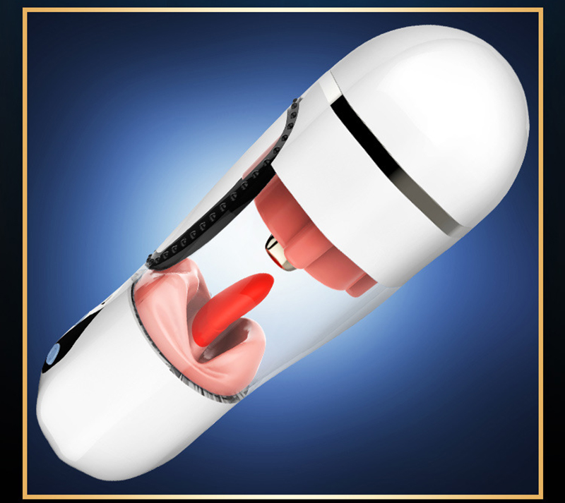 Realistic Male Masturbator Cup With Heating Vibrator Voice Features Ultimate Penis Massage Oral Sex Toy - 14