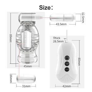 Male Penis Stimulator Glans Vibrators Massager Delay Ejaculation Adult Endurance Exercise Sex Toys For Men Pocket Pussy - 2