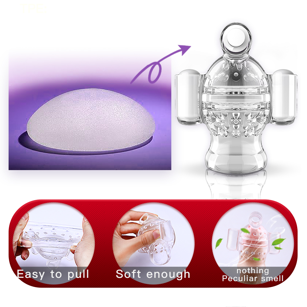 Mens Endurance Training Vibrating Massager Adult Sex Toy Pocket Pussy Ejaculation Delay Stimulator - 2