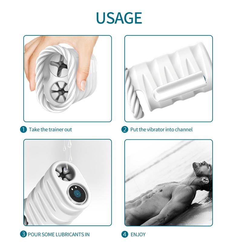 Large Automatic Male Masturbator Adult Sex Toy Endurance Exercise Vaginal Rotation Piston Mens Pleasure Device - 9