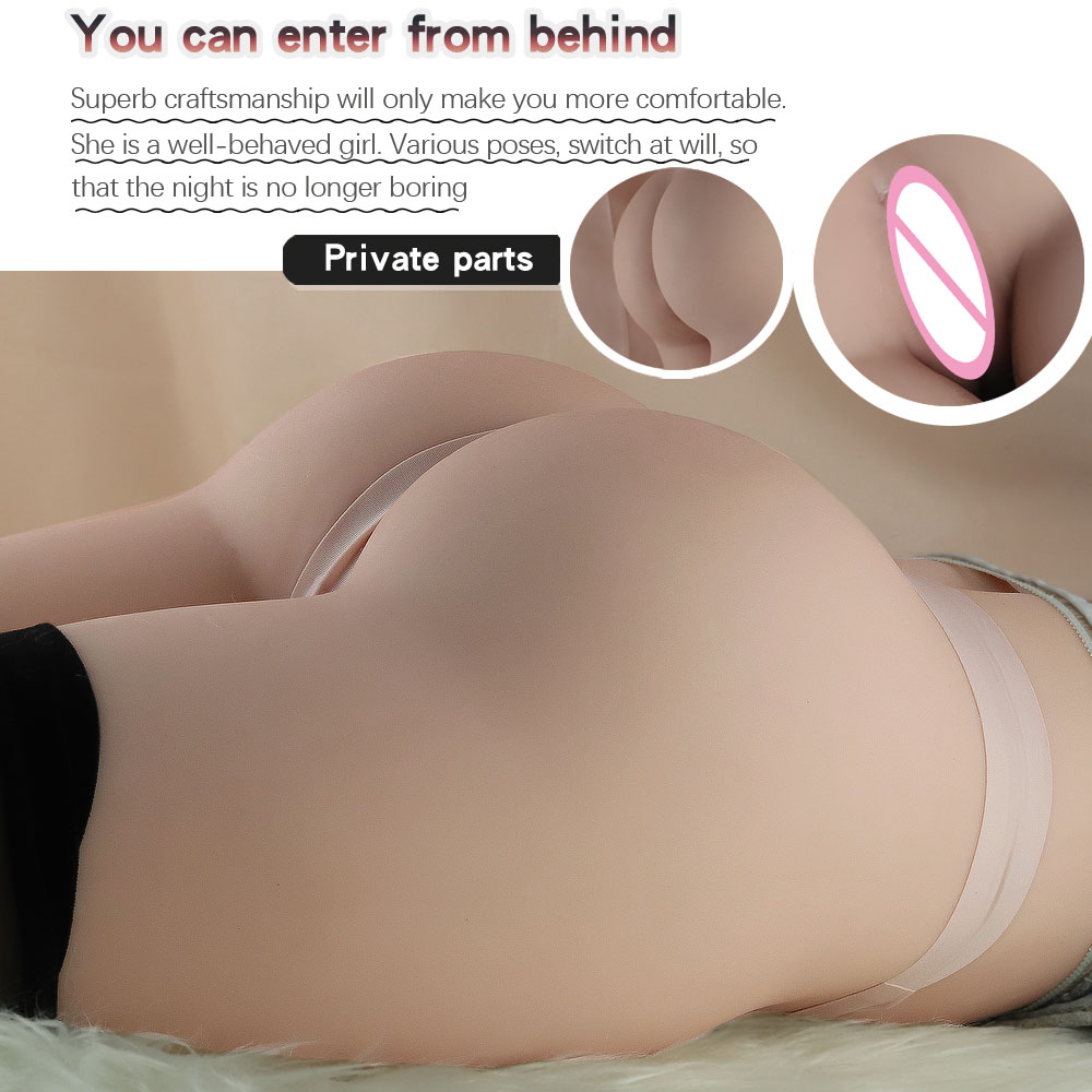 6kg Lifelike Half Body Realistic Beauty Leg Male Masturbation Toy With Vaginal Anal Dual Channels - 6
