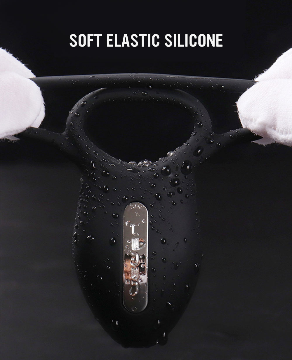 Silicone Penis Vibrator Rings 10speed Wireless Remote Male Enhancer Longer Lasting Cock Vibrator Ring Adult Massager Sex Toy - 2