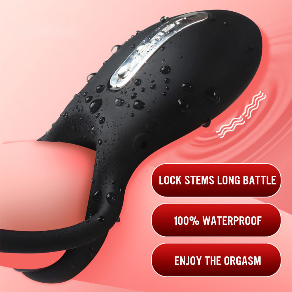 Silicone Penis Vibrator Rings 10speed Wireless Remote Male Enhancer Longer Lasting Cock Vibrator Ring Adult Massager Sex Toy - 1