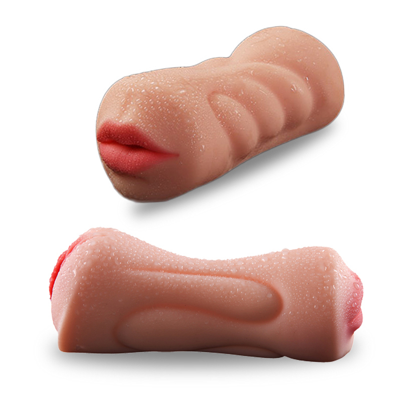2in1 Silicone Realistic Vagina And Oral Male Masturbator Double Hole Pleasure Sex Toy For Men Erotic Intimate - 12