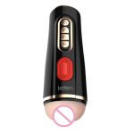 Leten Vibrating Realistic Vagina Male Masturbator Silicone Pocket Pussy Sucking Masturbation Cup Sex Toys For Men Machine - 3