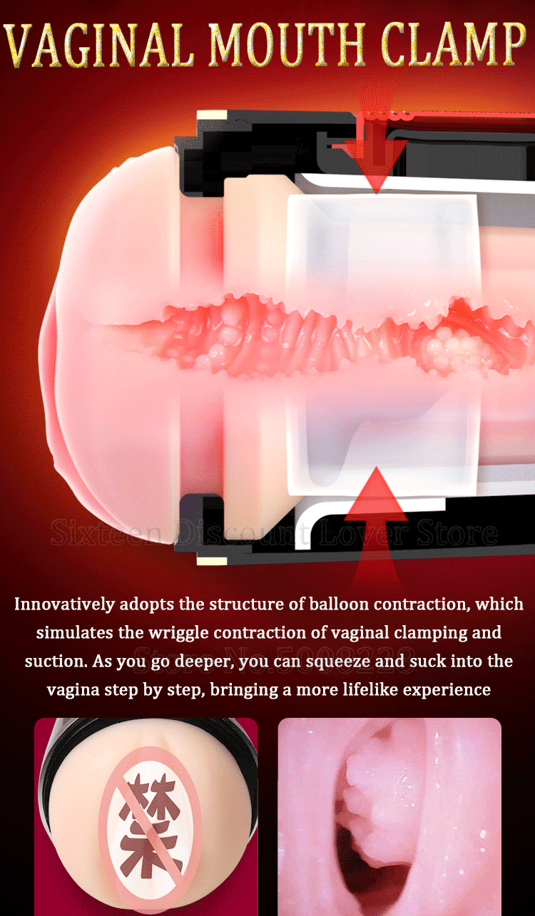 Leten Silicone Male Masturbator Realistic Vibrating Vagina Pocket Pussy Suction Cup Masturbation Machine For Men Adult Sex Toy - 3