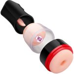 Male Masturbation Cup Adult Toy Real Vagina Oral Sucking Tongue Licking Vibration Mens Sex Toys Pocket Pussy Blowjob Machine - 3