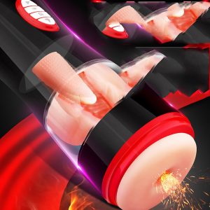 Male Masturbation Cup Adult Toy Real Vagina Oral Sucking Tongue Licking Vibration Mens Sex Toys Pocket Pussy Blowjob Machine