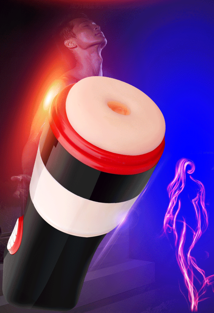 Mens Vibrating Masturbation Cup Lifelike Realistic Vagina Oral Sensation Tongue Licking Blowjob Pocket Pussy Adult Pleasure Sex Toy - 12