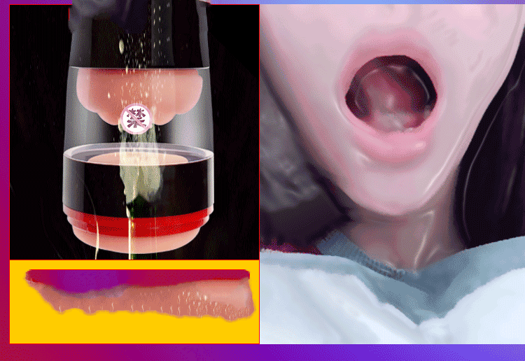 Mens Vibrating Masturbation Cup Lifelike Realistic Vagina Oral Sensation Tongue Licking Blowjob Pocket Pussy Adult Pleasure Sex Toy - 5