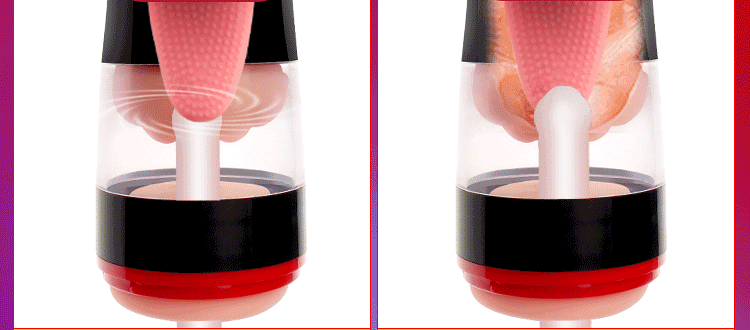 Mens Vibrating Masturbation Cup Lifelike Realistic Vagina Oral Sensation Tongue Licking Blowjob Pocket Pussy Adult Pleasure Sex Toy - 4