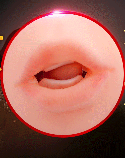 Mens Vibrating Masturbation Cup Lifelike Realistic Vagina Oral Sensation Tongue Licking Blowjob Pocket Pussy Adult Pleasure Sex Toy - 2