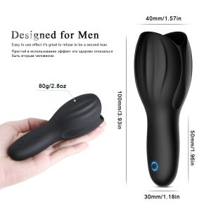 Male Masturbator 10 Speed Vibration Aircraftial Cup Glans Stimulator Massager Silicone Penis Vibrator Erotic Sex Toys For Men - 2