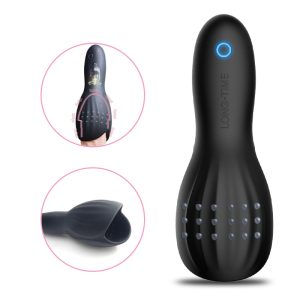 Male Masturbator 10 Speed Vibration Aircraftial Cup Glans Stimulator Massager Silicone Penis Vibrator Erotic Sex Toys For Men