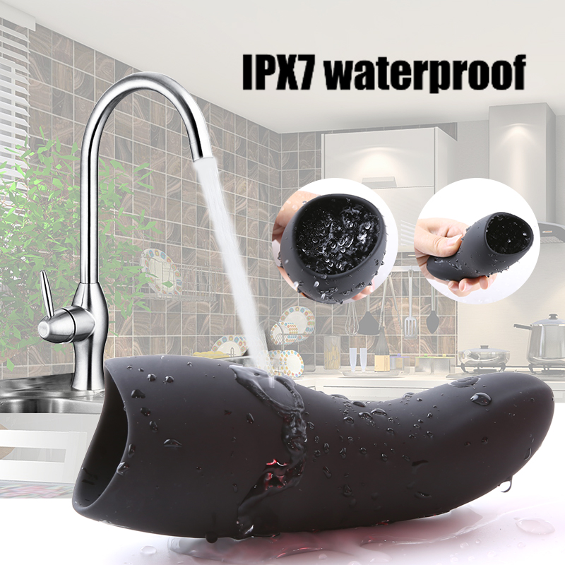 Mens Silicone Vibrator 10 Speed Penis Massager Glans Stimulator Erotic Male Masturbation Toy Aircraft Cup Style - 14