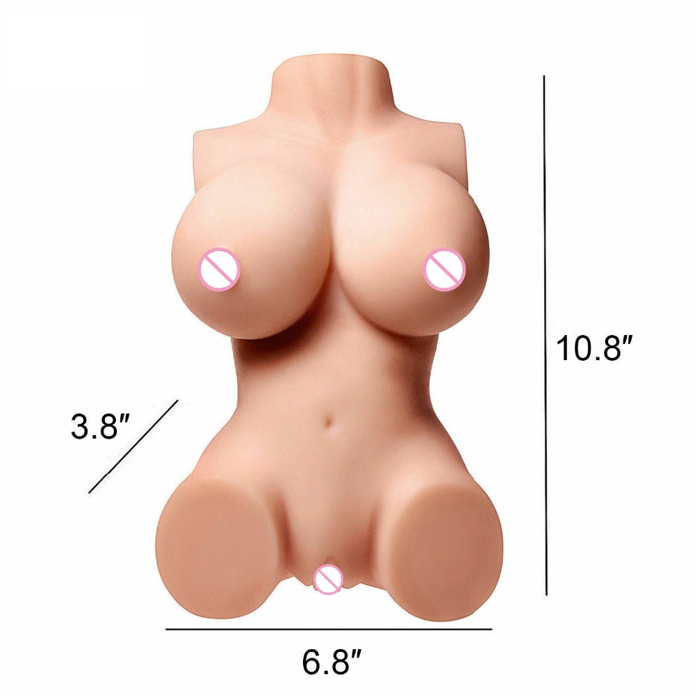 Realistic Tpe Mini Half Body Love Doll With Large Breasts And Big Ass For Mens Pleasure - 5