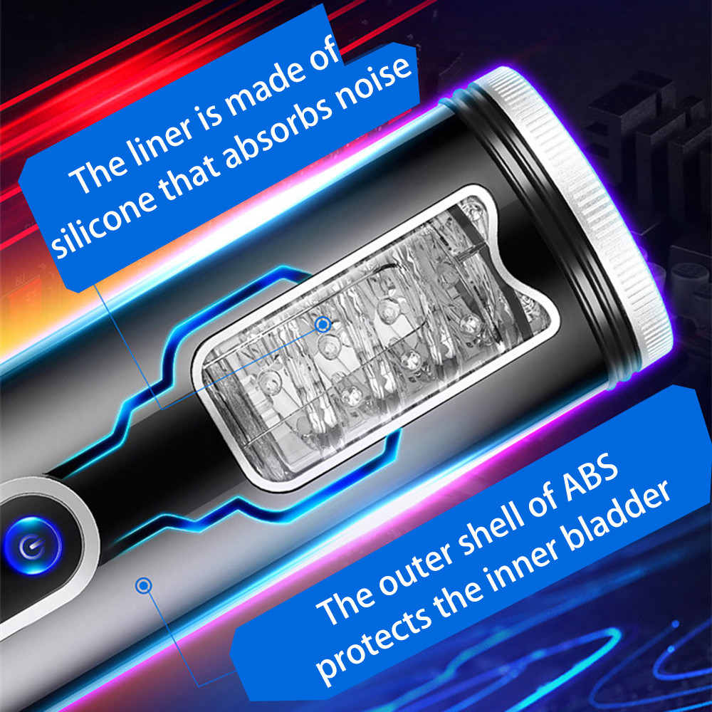 Automatic Male Masturbator Cup With Electric Rotation Suction Realistic Voice Vibrating Dildo For Mens Pleasure - 11